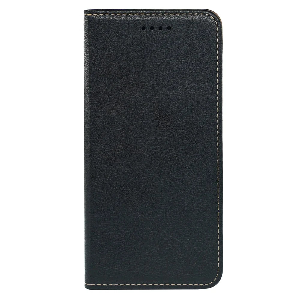 For iPhone 14 Case Wallet RFID Blocking Leather Phone Cover Strong Magnetic Closure - Black - 5