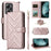 For Blackview Oscal Tiger 13 Wallet Case with Shoulder  /  Wrist Strap Leather Phone Cover Stand - Pink - 1
