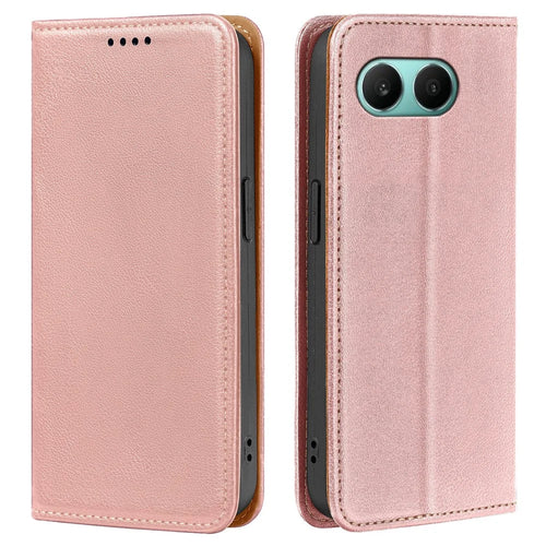 For OnePlus Nord 4 Case Wallet RFID Blocking Leather Phone Cover Strong Magnetic Closure - Rose Gold - 1