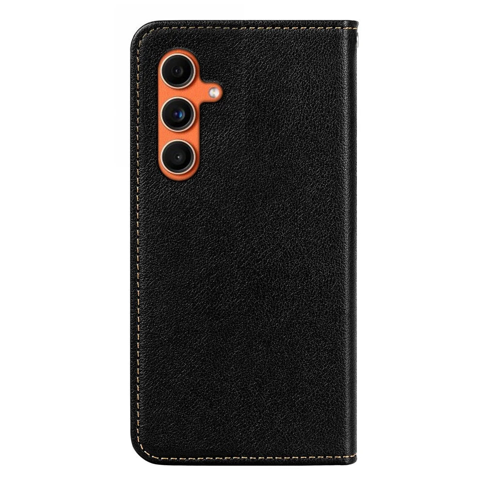 For Samsung Galaxy A16 4G / 5G Case Wallet RFID Blocking Leather Phone Cover Strong Magnetic Closure - Black - 7