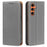 For Samsung Galaxy A15 4G / 5G Case Wallet RFID Blocking Leather Phone Cover Strong Magnetic Closure - Grey - 1