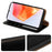 For Samsung Galaxy A36 5G Case Wallet RFID Blocking Leather Phone Cover Strong Magnetic Closure - Black - 3