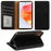 For Samsung Galaxy A36 5G Case Wallet RFID Blocking Leather Phone Cover Strong Magnetic Closure - Black - 4