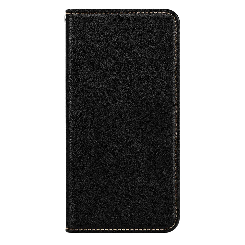 For Samsung Galaxy A56 5G Case Wallet RFID Blocking Leather Phone Cover Strong Magnetic Closure - Black - 6