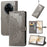 For Realme 14 Pro+ 5G Wallet Case Mandala Flower Leather Phone Cover Stand - Grey - 1