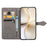 For Realme 14 Pro+ 5G Wallet Case Mandala Flower Leather Phone Cover Stand - Grey - 3