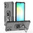 For Samsung Galaxy A06 4G Case Rotatable Ring Kickstand PC + TPU Shockproof Phone Cover - Black - 1
