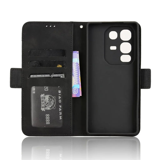 For Infinix Note 50 4G / Note 50 Pro 4G Case Wallet Leather Phone Cover with Multiple Card Slots - Black - 2