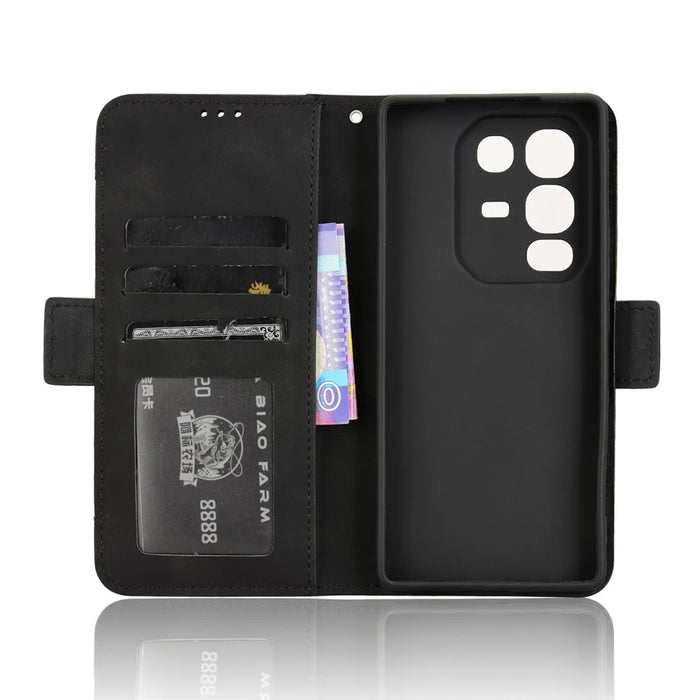 For Infinix Note 50 4G / Note 50 Pro 4G Case Wallet Leather Phone Cover with Multiple Card Slots - Black - 2