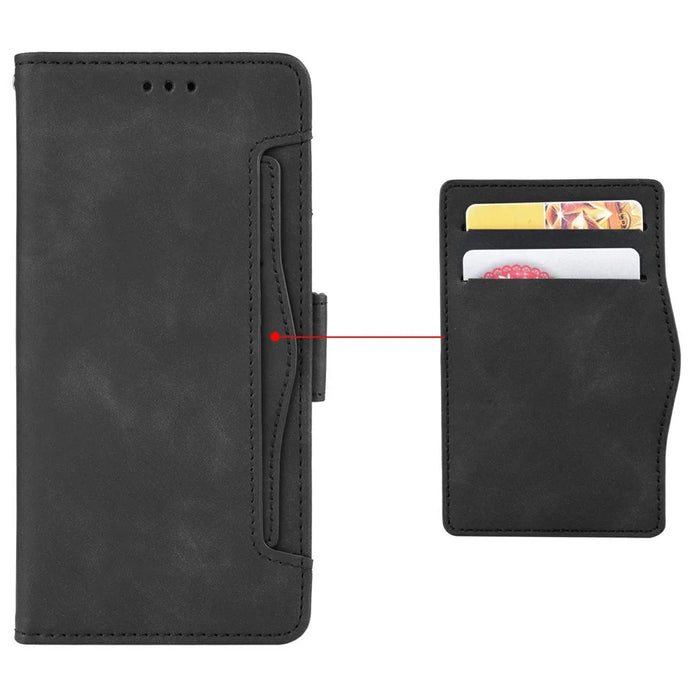 For Infinix Note 50 4G / Note 50 Pro 4G Case Wallet Leather Phone Cover with Multiple Card Slots - Black - 5
