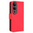 For vivo V50 Lite 5G  /  4G Leather Case Phone Wallet Cover with Multiple Card Slots - Red - 7
