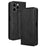 For Doogee Note 58 Pro  /  Note 58 Case Wallet Stand Retro Texture Leather Phone Cover - Black - 1