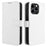 For Doogee Note 58 Pro  /  Note 58 Case PU Leather Diamond Texture Wallet Phone Cover - White - 1