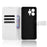 For Doogee Note 58 Pro  /  Note 58 Case PU Leather Diamond Texture Wallet Phone Cover - White - 4