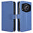 For Cubot A30 Case PU Leather Diamond Texture Wallet Phone Cover - Blue - 1