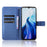 For Cubot A30 Case PU Leather Diamond Texture Wallet Phone Cover - Blue - 2