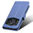 For Cubot A30 Case PU Leather Diamond Texture Wallet Phone Cover - Blue - 6