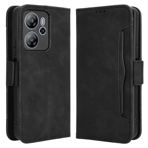 For Blackview Oscal Tiger 13 Leather Case Phone Wallet Cover with Multiple Card Slots - Black - 1