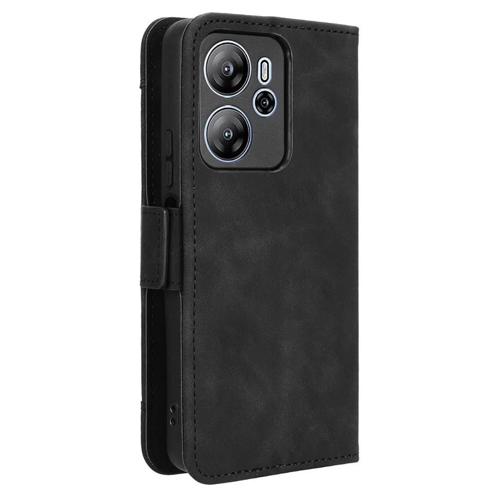For Blackview Oscal Tiger 13 Leather Case Phone Wallet Cover with Multiple Card Slots - Black - 7