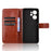 For Blackview Oscal Tiger 13 Case Crazy Horse Texture PU Leather Phone Wallet Cover - Brown - 4