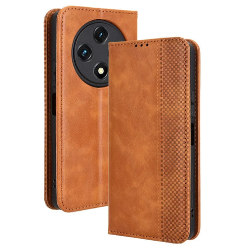 Leather Case For Umidigi G100  /  G100 5G  /  G100A Wallet Stand Retro Texture Phone Cover - Brown - 1