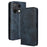 Leather Case For Umidigi Note 100  /  Note 100 5G  /  Note 100A Wallet Stand Retro Texture Phone Cover - Blue - 1