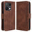 Leather Case For Umidigi Note 100  /  Note 100 5G  /  Note 100A Phone Wallet Cover with Multiple Card Slots - Brown - 1