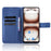 PU Leather Case For Umidigi Note 100  /  Note 100 5G  /  Note 100A Diamond Texture Wallet Phone Cover - Blue - 2