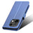 PU Leather Case For Umidigi Note 100  /  Note 100 5G  /  Note 100A Diamond Texture Wallet Phone Cover - Blue - 6