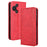 For TCL 60R 5G / TCL 60 5G Case Wallet Stand Retro Texture Leather Phone Cover - Red - 1