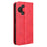 For TCL 60R 5G / TCL 60 5G Case Wallet Stand Retro Texture Leather Phone Cover - Red - 7