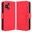 For TCL 60R 5G / TCL 60 5G Leather Case Phone Wallet Cover with Multiple Card Slots - Red - 1
