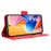 For TCL 60R 5G / TCL 60 5G Leather Case Phone Wallet Cover with Multiple Card Slots - Red - 3