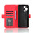 For TCL 60R 5G / TCL 60 5G Leather Case Phone Wallet Cover with Multiple Card Slots - Red - 4