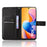 For TCL 60R 5G / TCL 60 5G Case PU Leather Diamond Texture Wallet Phone Cover - Black - 2