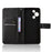 For TCL 60R 5G / TCL 60 5G Case PU Leather Diamond Texture Wallet Phone Cover - Black - 4