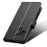 For TCL 60R 5G / TCL 60 5G Case PU Leather Diamond Texture Wallet Phone Cover - Black - 6