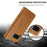 LC.IMEEKE For Google Pixel 9a Case Calf Texture PU Leather Stand Wallet Phone Cover - Yellow - 5