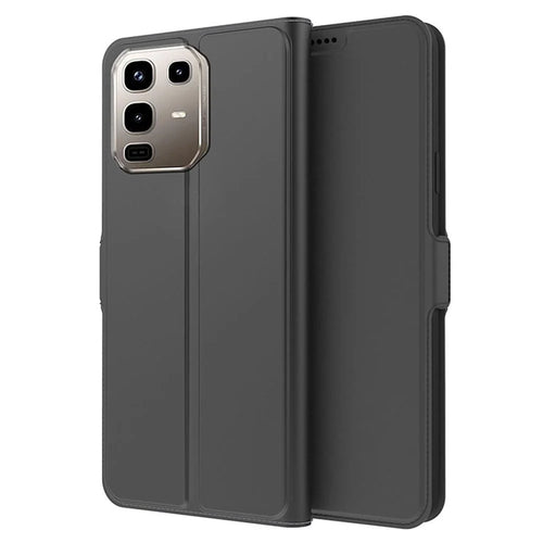 For Infinix Note 50 4G / Note 50 Pro 4G Case Shockproof TPU Inner Shell Leather Phone Cover Card Slot - Black - 1