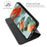 For Google Pixel 10 Pro XL Case PU Leather Phone Cover with Card Holder Stand - Black - 2