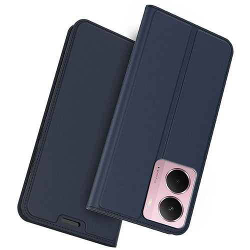 Phone Case For Realme P3 5G / 14 5G / Neo7x 5G PU Leather Cover with Card Holder Stand - Blue - 1