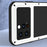 LOVE MEI For iPhone 14 Pro Max Silicone + Metal Shockproof Dust-proof Case with Tempered Glass Film - White - 3