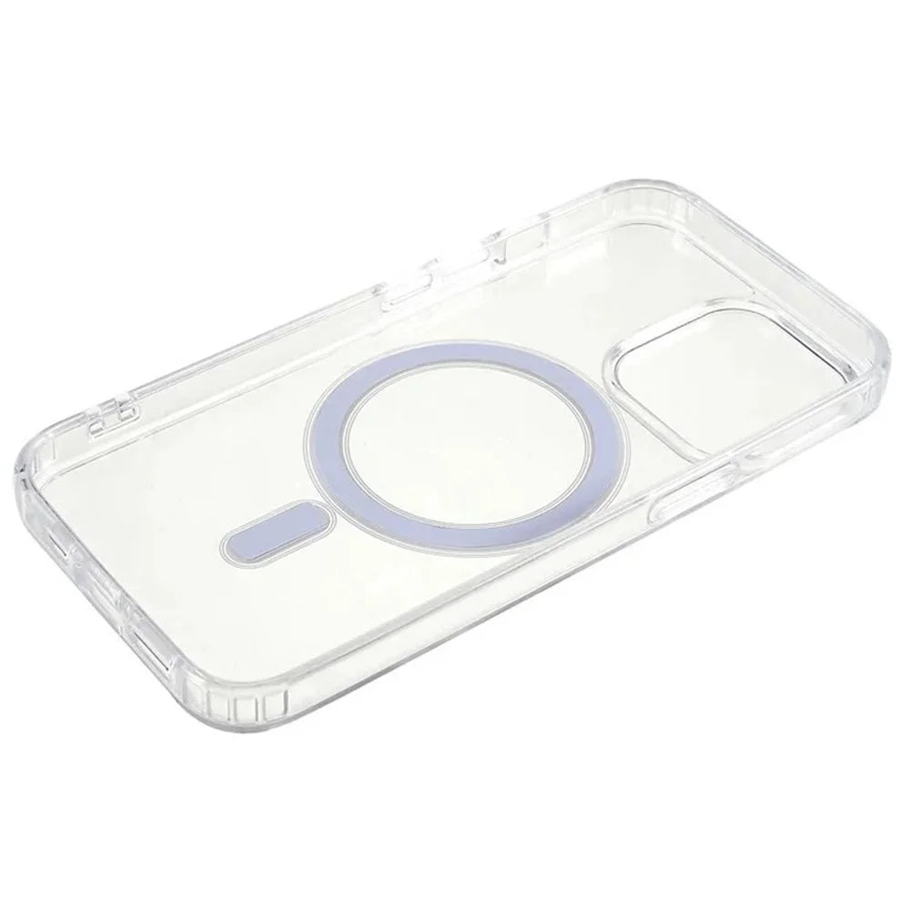 WANLONFENG LM Series For iPhone 13 Pro Max Clear Phone Case Compatible with MagSafe with Screen Film (Big Lens Hole) - 6