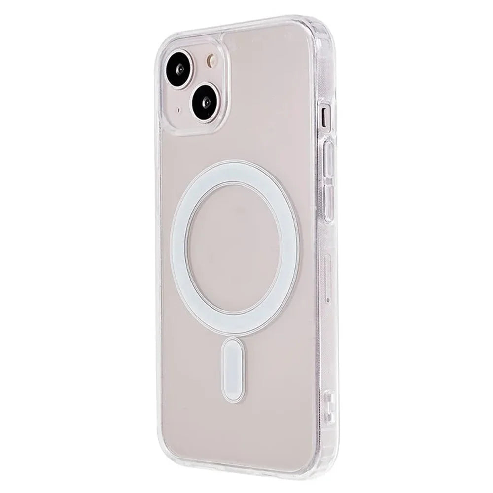 WANLONFENG LM Series For iPhone 13 Clear Phone Case Compatible with MagSafe with Screen Film (Big Lens Hole) - 2