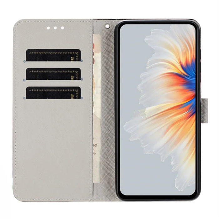 YX-2501 For iPhone 14 Pro Case Pattern Printing PU Leather Wallet Phone Cover with Lanyard - Sunflower - 2