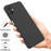 For Samsung Galaxy A06 5G Liquid Silicone Case Phone Back Cover with Hand Strap - Black - 2