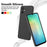 For Samsung Galaxy A06 5G Liquid Silicone Case Phone Back Cover with Hand Strap - Black - 3