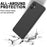 For Samsung Galaxy A06 5G Liquid Silicone Case Phone Back Cover with Hand Strap - Black - 5