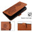 For Samsung Galaxy S24 Ultra Phone Cases Mandala Flower Leather Wallet Mobile Cover with Strap - Coffee - 5