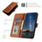 For iPhone 17e / 16e Phone Cases Mandala Flower Leather Wallet Mobile Cover with Strap - Coffee - 4